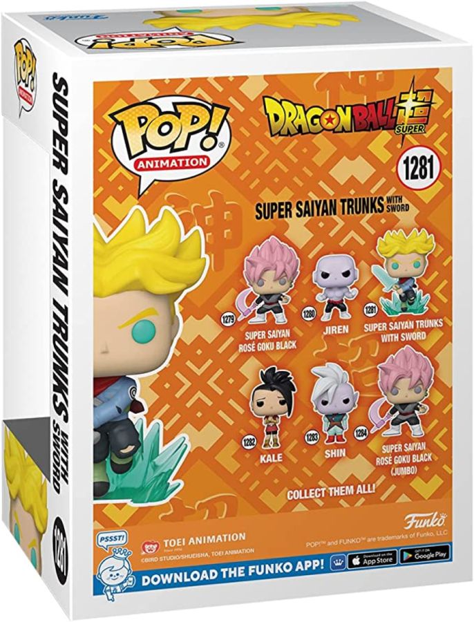 Dragon Ball Super - Super Saiyan Trunks with Sword Glow Pop! Vinyl [RS]