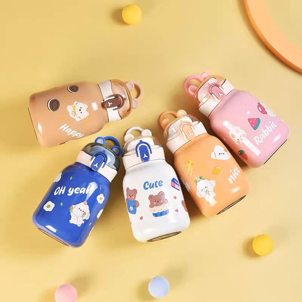 Kawaii Animals Stainless Steel Vacuum Bottle