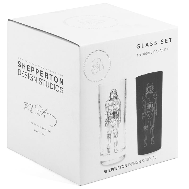 Stormtrooper - Set of 4 Glass Tumblers