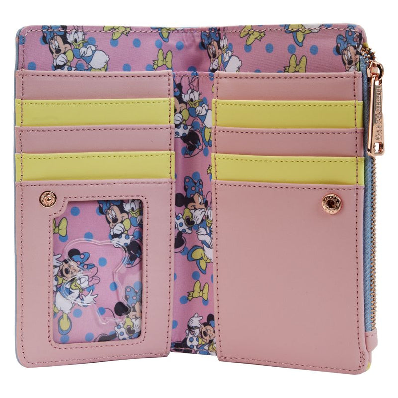 Disney - Minnie & Daisy Pastel Block Dots Flap Purse