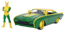 Marvel Comics - Loki & 1963 Ford Thunderbird 1:24 Scale Hollywood Rides Vehicle