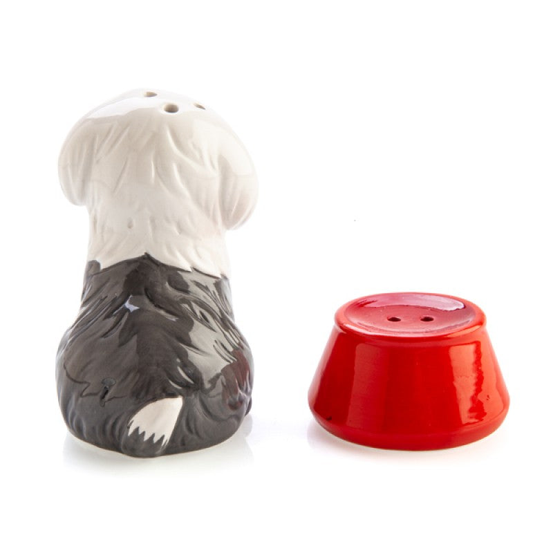 Furever Pets Sheepdog and Bowl Salt & Pepper Set
