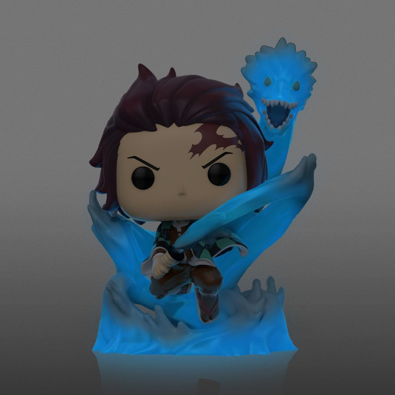 Demon Slayer - Tanjiro with Dragon US Exclusive Glow Translucent Pop! Vinyl [RS]