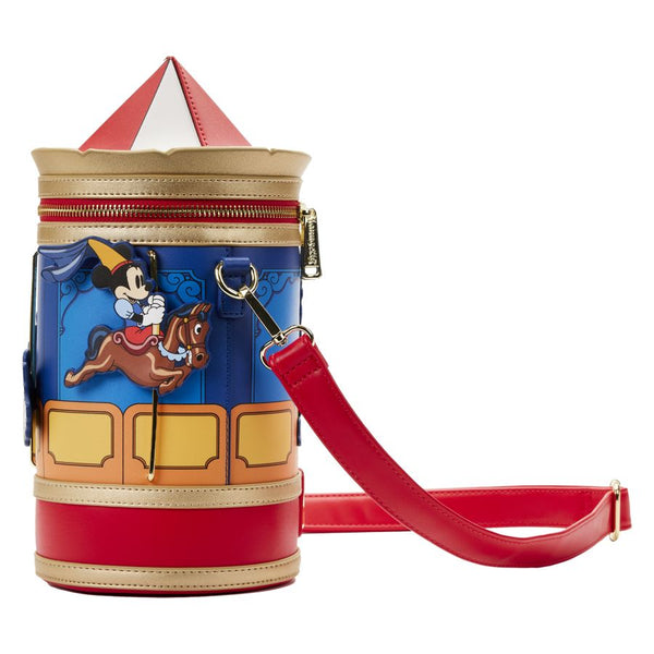 Disney - Brave Little Tailor Mickey and Minnie Mouse Carousel Crossbody Bag