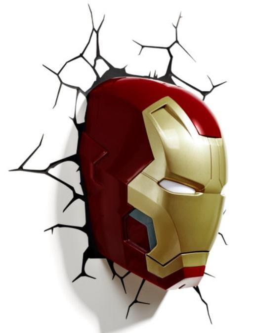 Marvel Avengers Iron Man Head 3DFX Wall Night Light