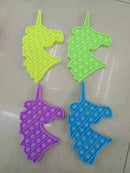 Pop it Fidget Toy Unicorn Shape - Glow in the Dark