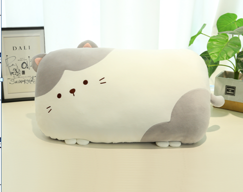 Cute Cat Rectangular Plush Cushion - 50cm