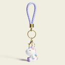 Unicorn Vinyl Keychain with Bell Charm