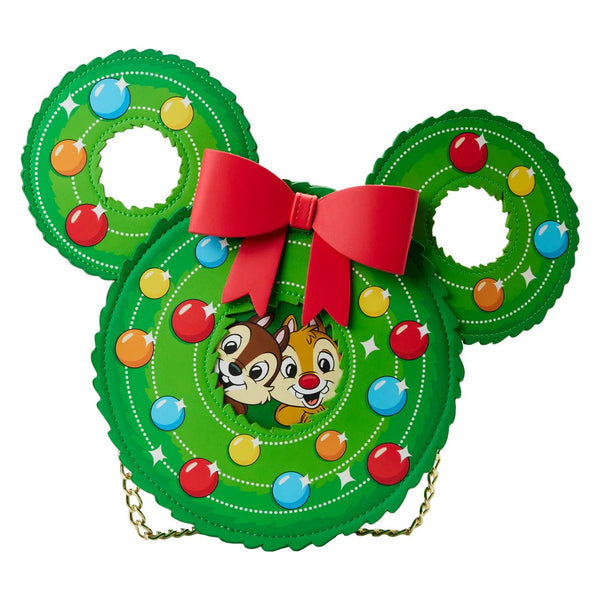 Disney - Chip & Dale Figural Wreath Crossbody Bag