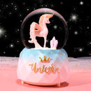 Regal Unicorn Musical Snow Globe