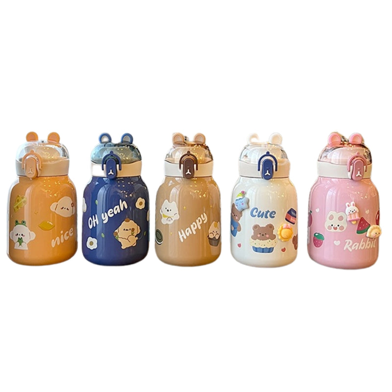 Kawaii Animals Stainless Steel Vacuum Bottle