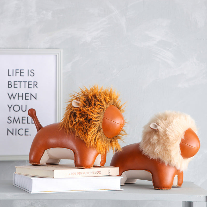 Lion Bookend - Tan