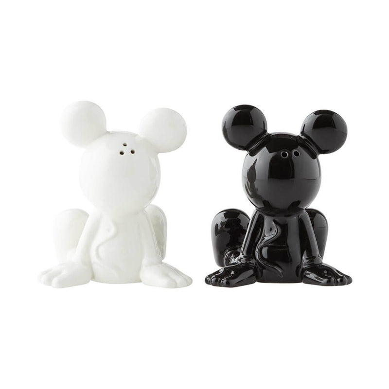 Disney Salt & Pepper Shaker Set: Black & White Mickey Mouse