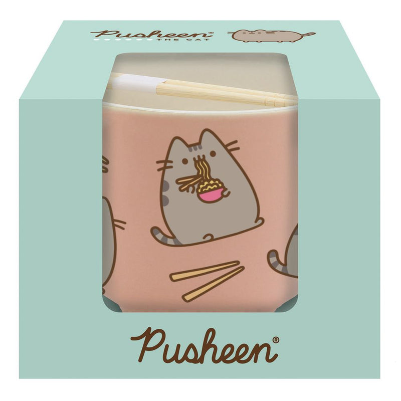 Pusheen Ramen Bowl & Bamboo Chopsticks