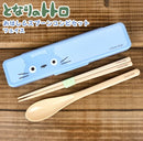 Totoro Face Chopsticks and Spoon Set