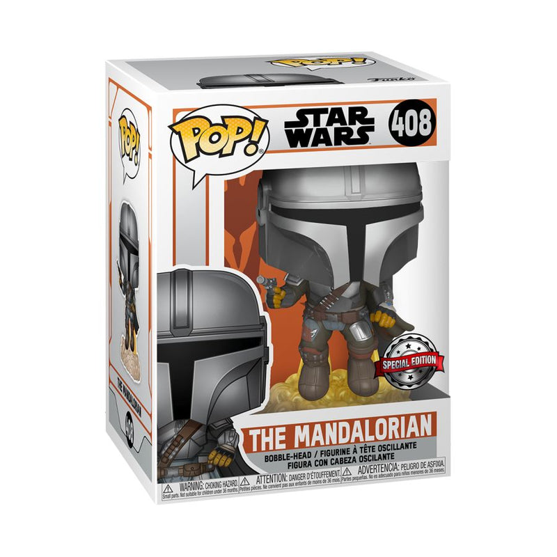 Star Wars: The Mandalorian - The Mandalorian Flying US Exclusive Pop! Vinyl [RS]