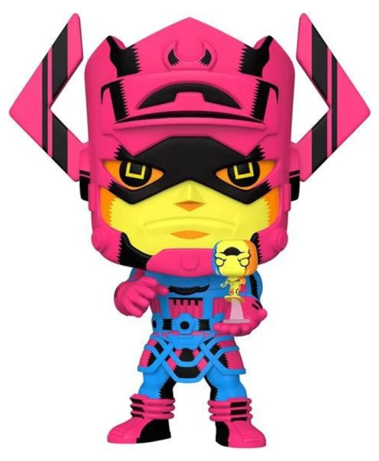 Fantastic Four (comics) - Galactus Silver Surfer Black Light (with chase) 10" Pop! Vinyl