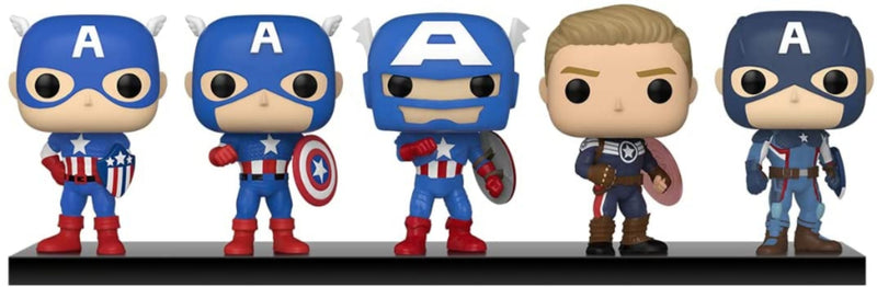 Captain America - Through the Ages Year of the Shield US Exclusive Pop! Vinyl 5-Pack [RS]