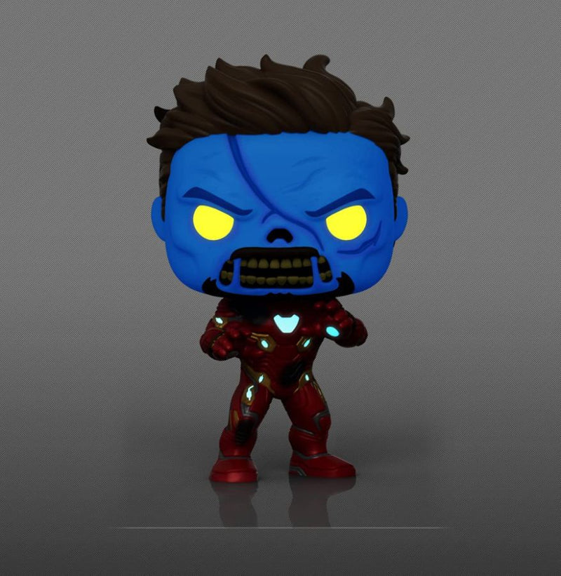 What If - Zombie Iron Man Glow US Exclusive Pop! Vinyl [RS]
