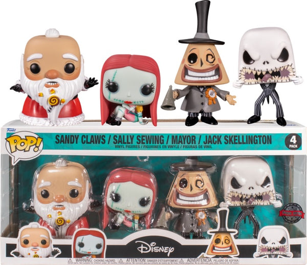 The Nightmare Before Christmas - US Exclusive Pop! Vinyl 4-Pack [RS]