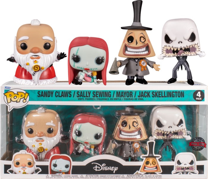 The Nightmare Before Christmas - US Exclusive Pop! Vinyl 4-Pack [RS]