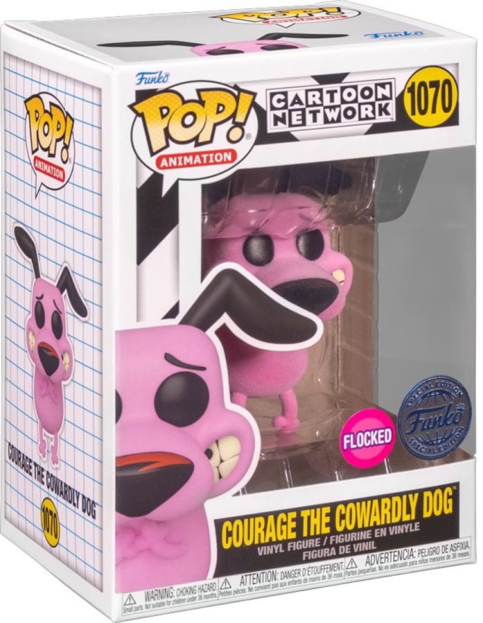 Courage the Cowardly Dog - Courage Flocked Pop! Vinyl [RS]