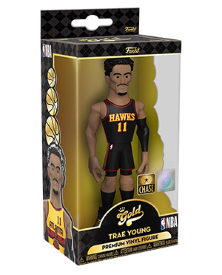 NBA: Hawks - Trae Young Alt Uniform (with chase) 5" Vinyl Gold