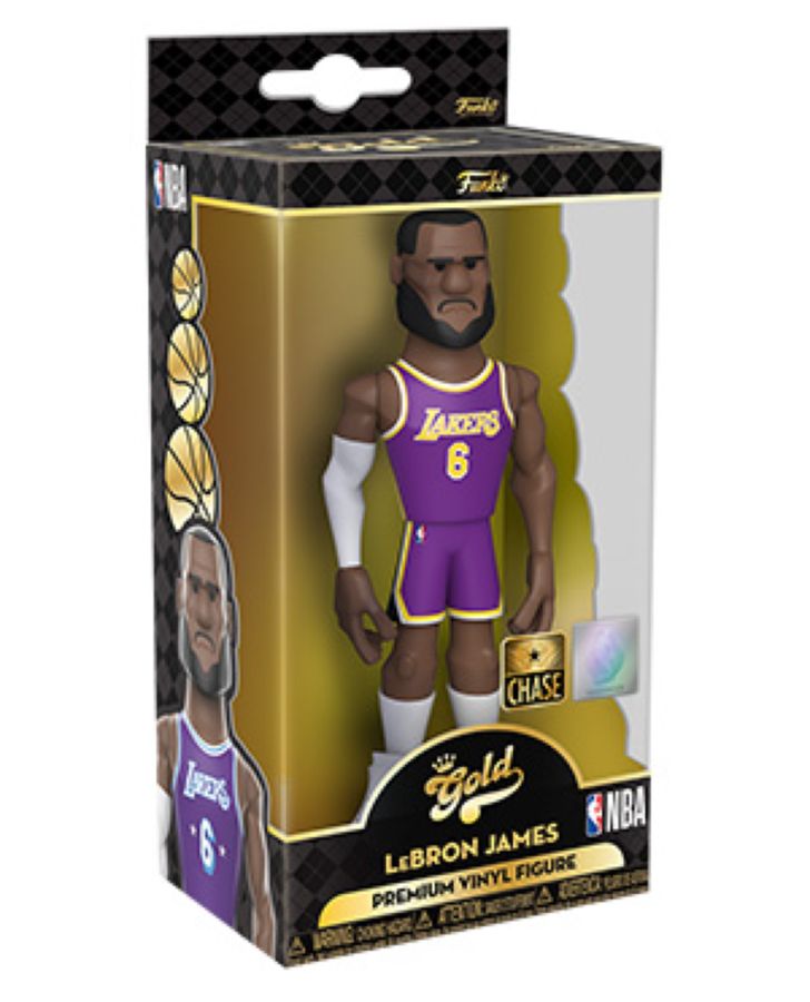 NBA: Lakers - LeBron James (with chase) 5" Vinyl Gold