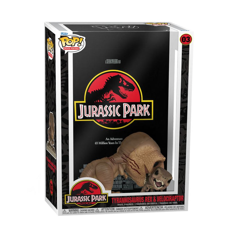 Jurassic Park - Tyrannosaurus Rex & Velociraptor Pop! Poster