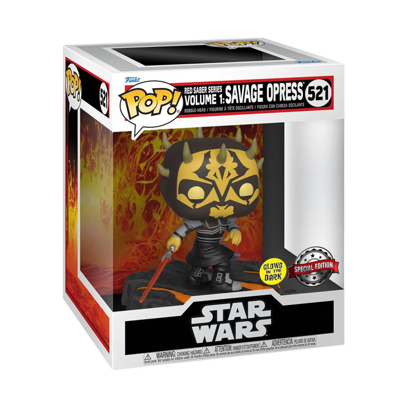 Star Wars - Red Saber Series: Savage Opress Glow Pop! Deluxe [RS]