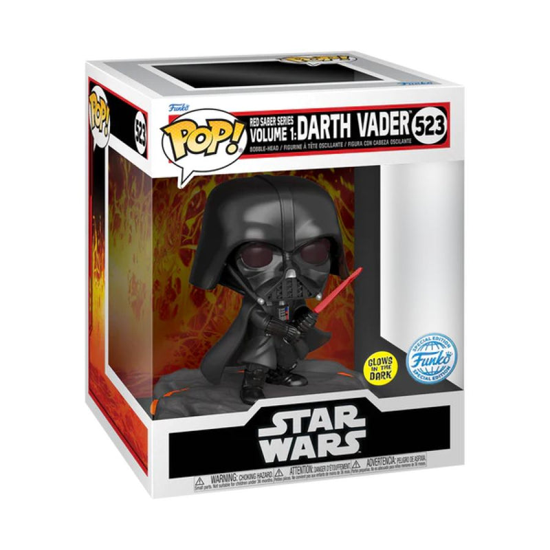 Star Wars - Red Saber Series Darth Vader Glow Deluxe Pop! Vinyl [RS]