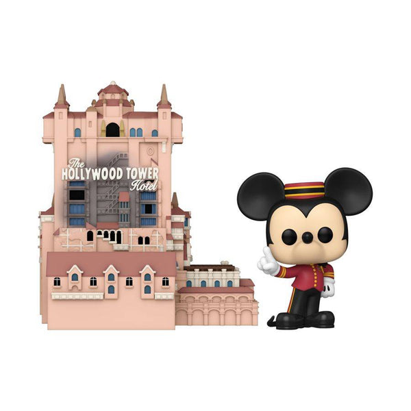 Disney World 50th Anniversary - Mickey with Tower of Terror Pop! Town
