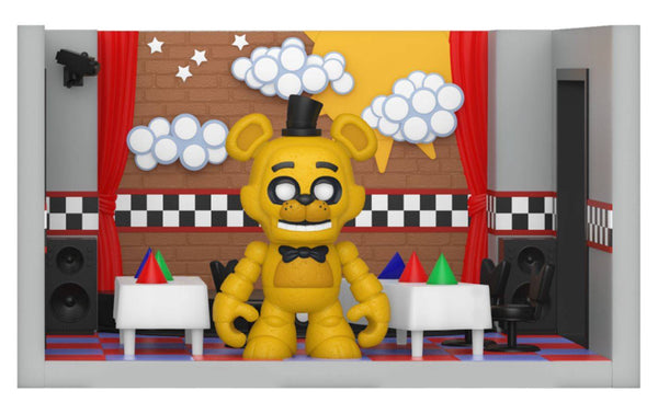 Five Nights at Freddy's - Stage with Gold Freddy Snaps! Playset