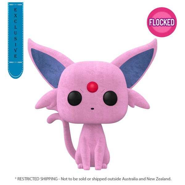 Pokemon - Espeon Flocked Pop! Vinyl [RS]