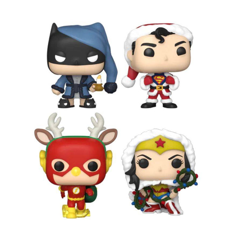 DC Comics - Holiday Tree Box Pocket Pop! 4-Pack