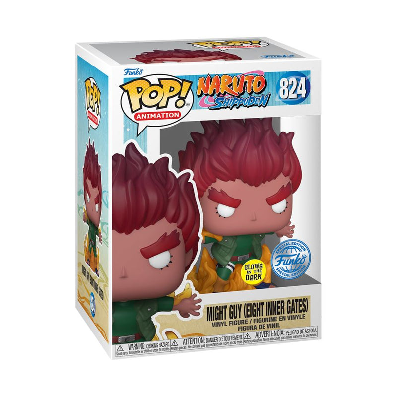 Naruto - Might Guy (Eight Inner Gates) Glow Pop! Vinyl [RS]