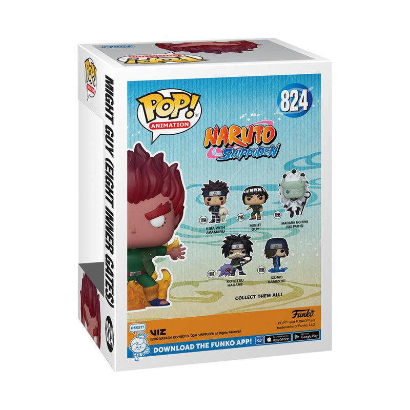 Naruto - Might Guy (Eight Inner Gates) Glow Pop! Vinyl [RS]