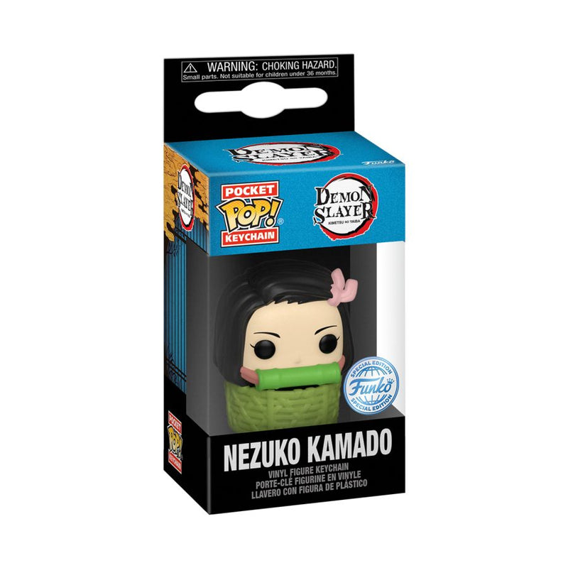 Demon Slayer - Nezuko in Basket Pop! Keychain [RS]