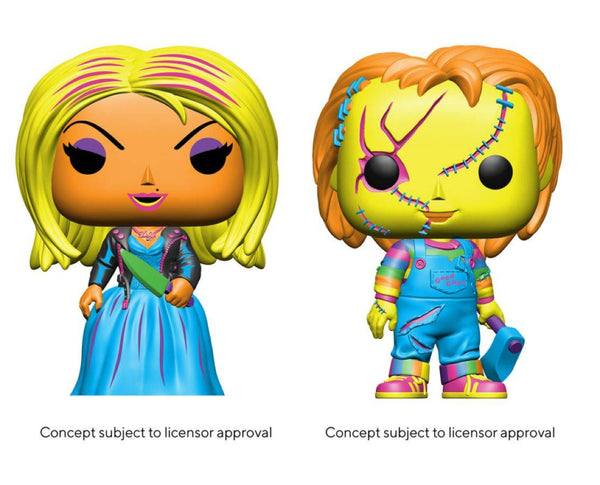 Child's Play 4: Bride of Chucky - Chucky & Tiffany Black Light Pop! 2-Pack [RS]
