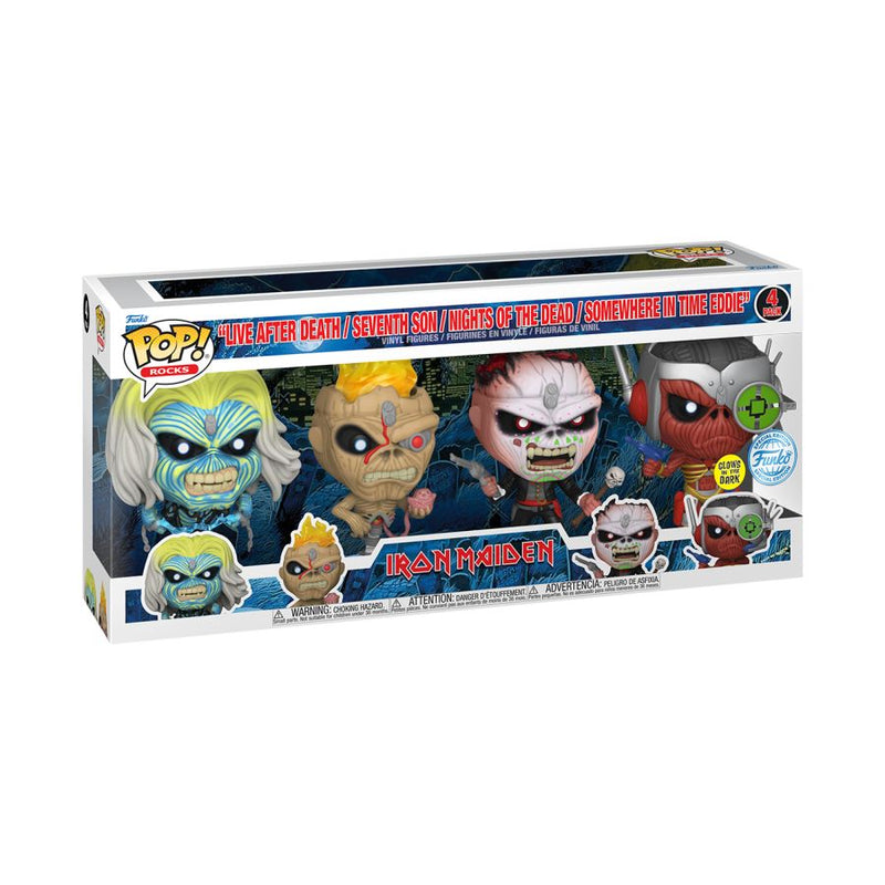 Iron Maiden - Eddie Glow Pop! Vinyl 4-Pack [RS]