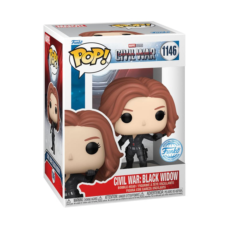 Captain America 3: Civil War - Black Widow Build-A-Scene US Exclusive Pop! Vinyl [RS]