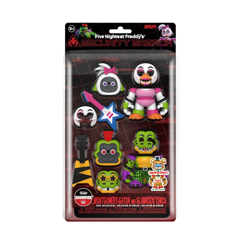 Five Nights at Freddy's: Security Breach - Glamrock Chica & Montgomery Gator Snap Figure 2-Pack