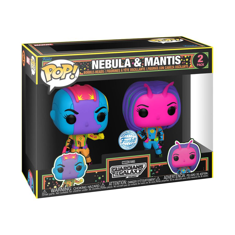 GotG 3 - Nebula & Mantis Blacklight Pop! 2-Pack [RS]