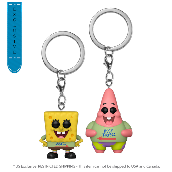 SpongeBob Squarepants - Best Friends (SpongeBob and Patrick) Pop! Keychain 2-Pack [RS]