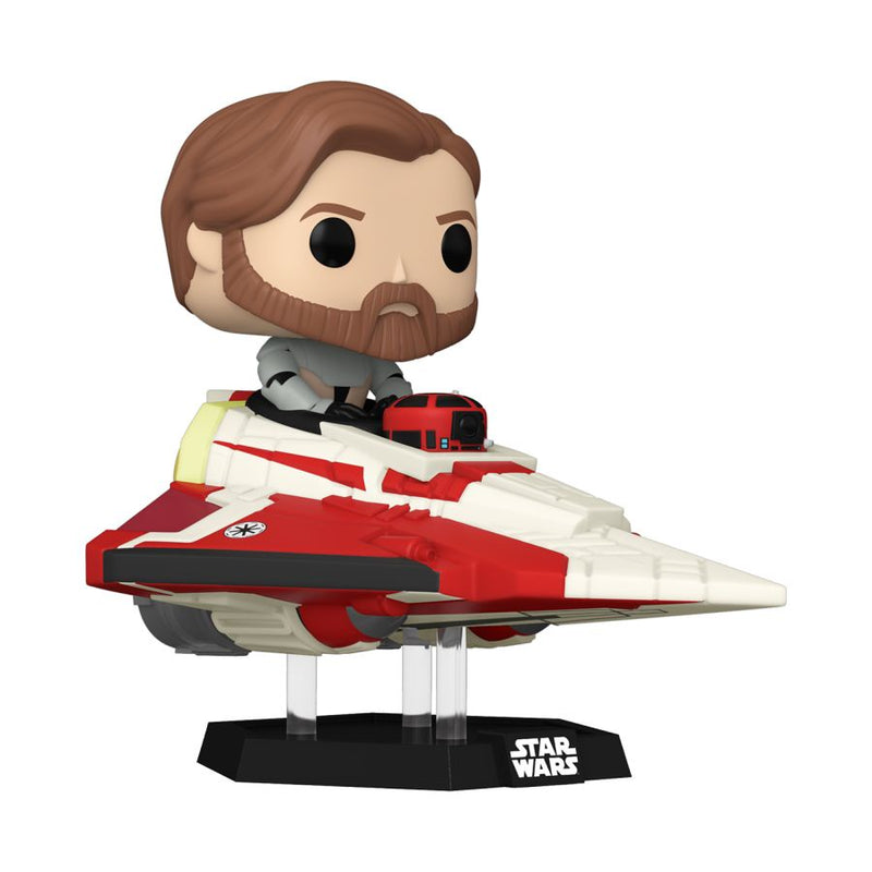 Star Wars: The Clone Wars - Obi-Wan Kenobi in Delta 7 Pop! Ride [RS]