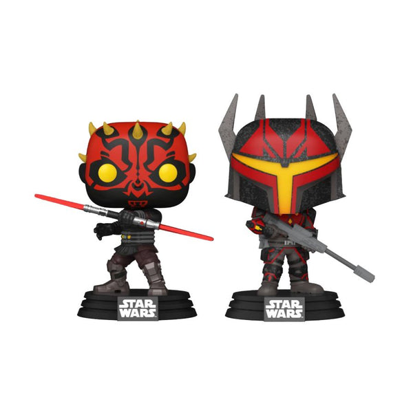 Star Wars: Clone Wars - Darth Maul & Gar Saxon Glow Pop! Vinyl 2-Pack [RS]