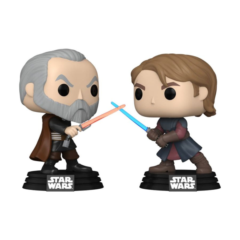 Star Wars: The Clone Wars - Anakin Skywalker Vs Count Dooku Pop! Vinyl 2-Pack [RS]