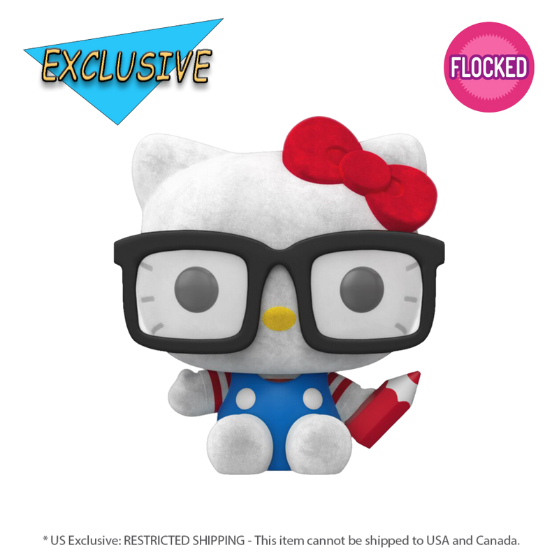 Hello Kitty - Hello Kitty Hipster Nerd with Glasses Flocked Pop! Vinyl [RS]