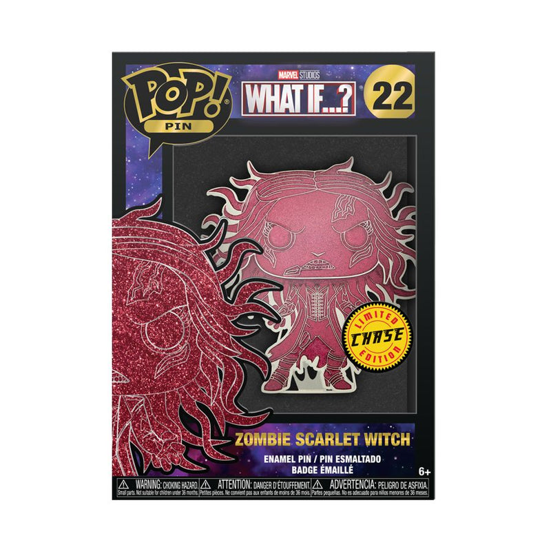What If - Zombie Scarlet Witch (with chase) 4" Pop! Enamel Pin