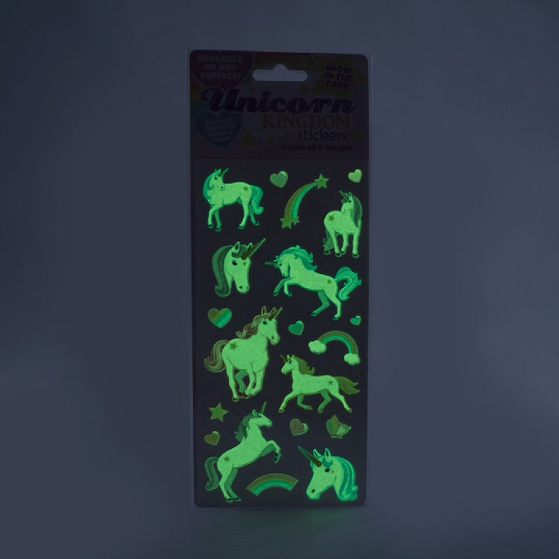 Glow-in-the-dark Unicorn Kingdom Stickers